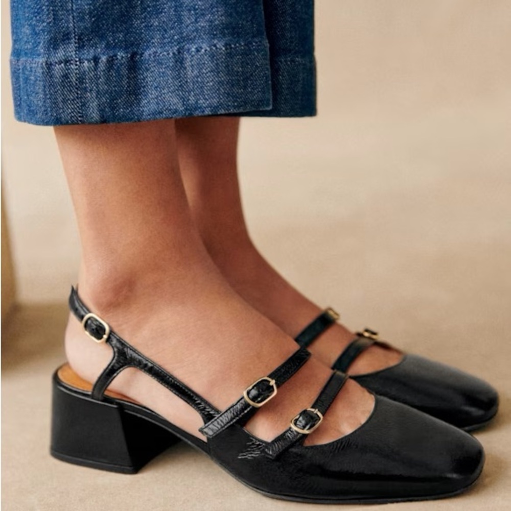 Sezane Paula Babies Pantent Leather Size 39